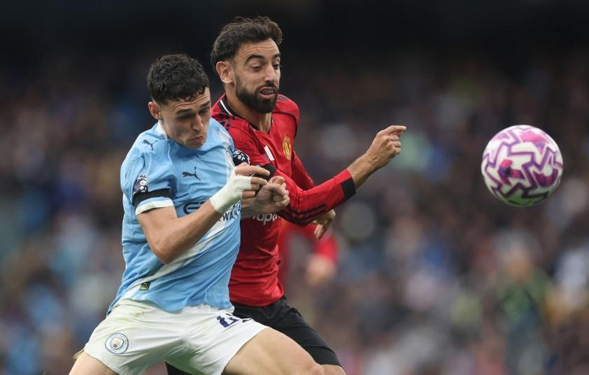 Man City thắng đậm Man Utd trong trận derby