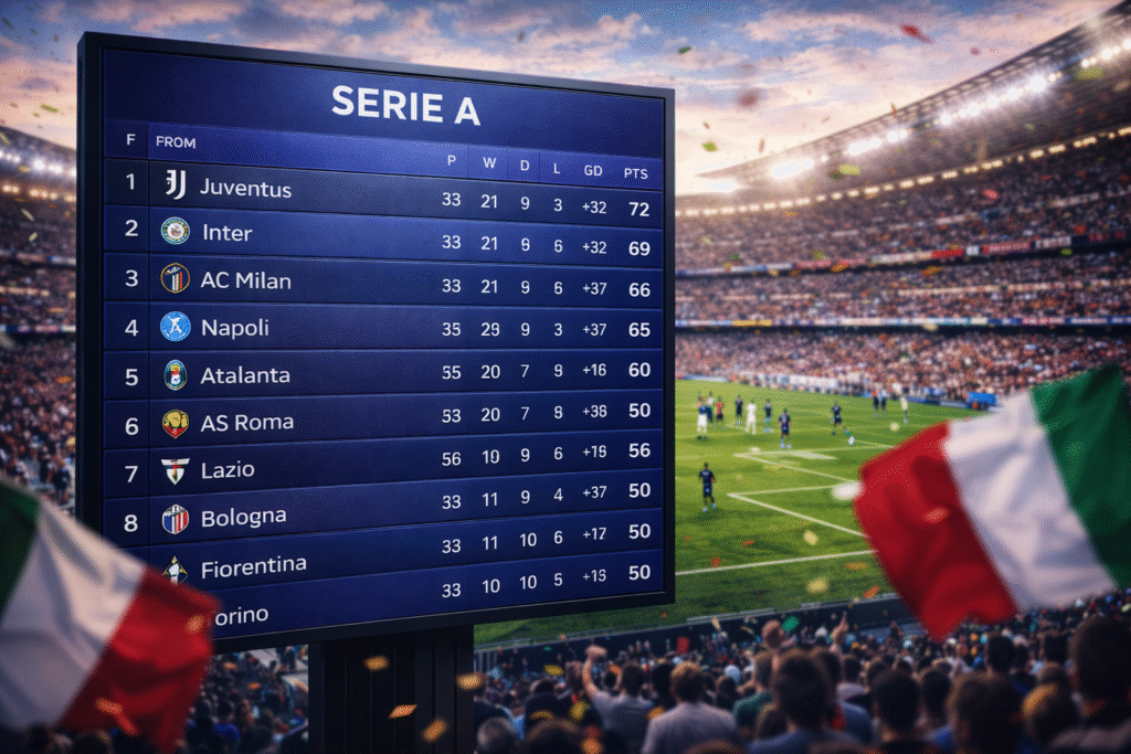 Bảng xếp hạng Serie A